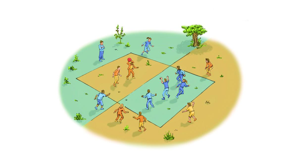 la balle aux prisonnier, captures et délivrances se succèdent Yakamedia la balle aux prisonnier, captures et délivrances se succèdent Yakamedia